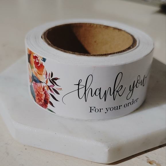 Floral Thank You Stickers - Picture 2 of 4